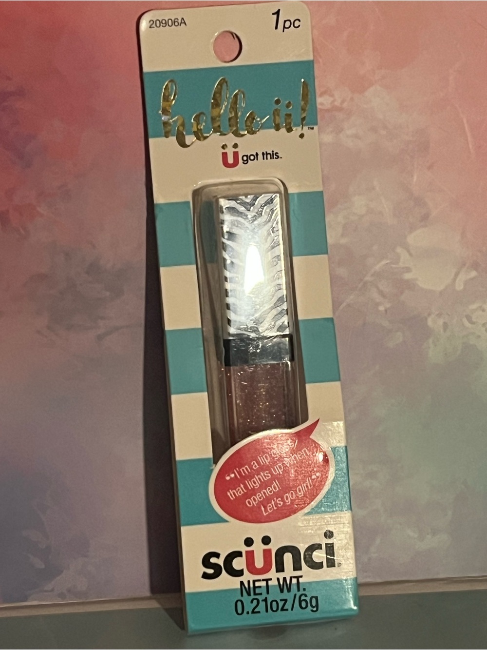 Scünci Glitter Lip Gloss in Rose Gold